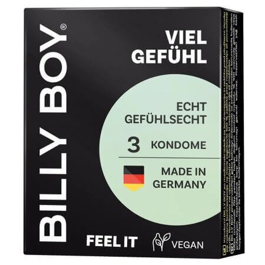 Презерватив Feel It, 3 штуки, Billy Boy: ціни та характеристики