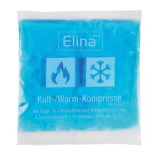 Компресс с термогелем для лечения холодом и теплом, 15 см x 15 см, 1 штука, Elina Med