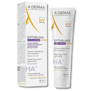 Восстанавливающий крем SPF 50 + Epithelial Ultra Repair, 100 мл, A-Derma
