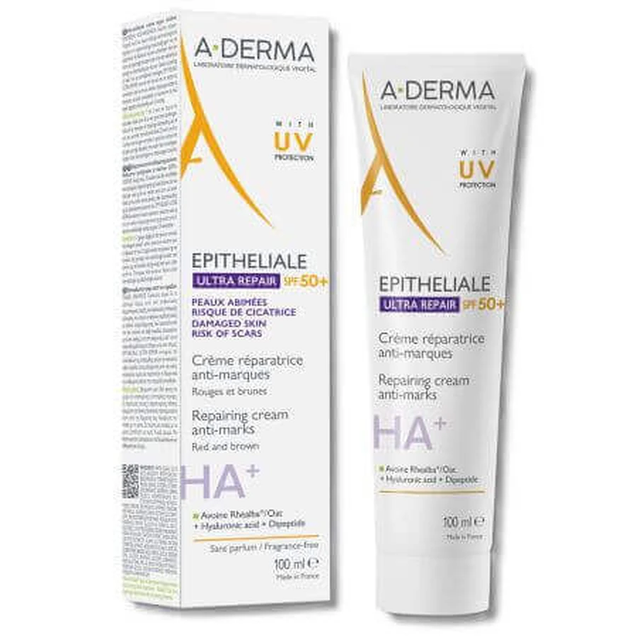 Восстанавливающий крем SPF 50 + Epithelial Ultra Repair, 100 мл, A-Derma: цены и характеристики