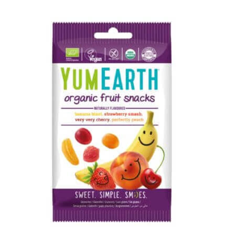 Органічне желе зі смаком фруктів, 50 г, YumEarth: ціни та характеристики