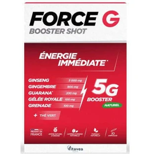 Шот энергетический Force G Booster, 10 питьевых флаконов, Витавеа