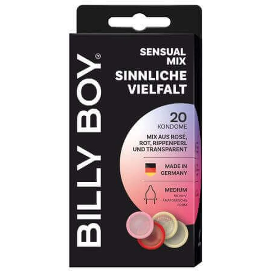 Пресервований чуттєвий мікс, 20 шт, Billy Boy: ціни та характеристики