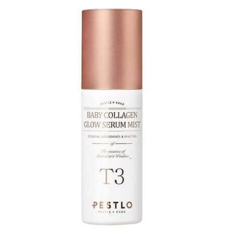 Осветляющий и увлажняющий спрей для лица с коллагеном T3 Baby Collagen Glow Mist, 50 мл, Pestlo: цены и характеристики