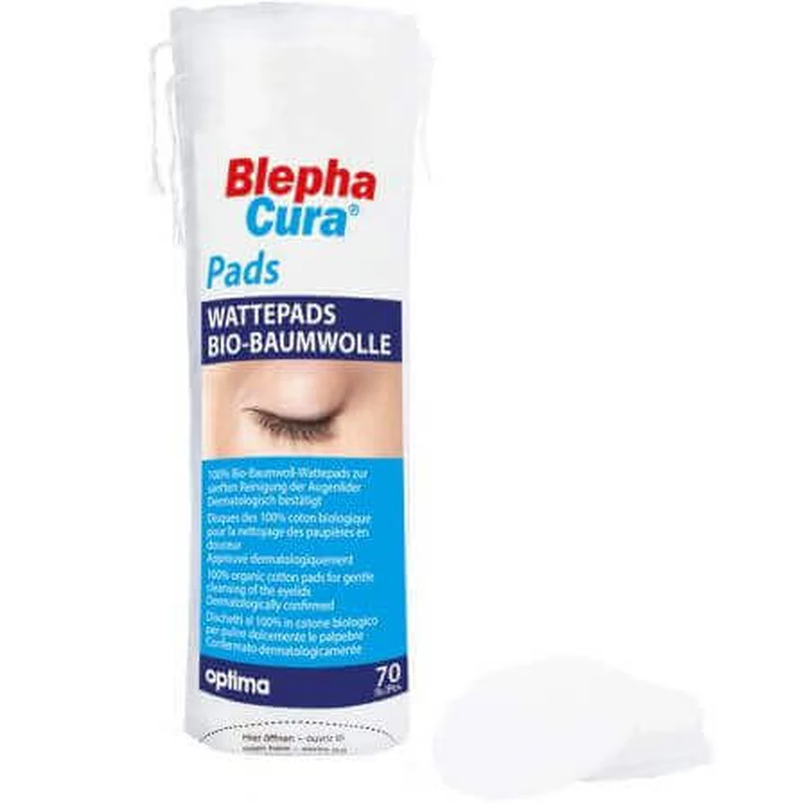 Очищающие диски Blephacura Pads, 70 штук, Inocare Pharm: цены и характеристики