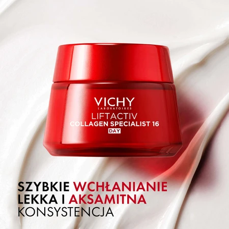 Набір Vichy Liftactiv Collagen Specialist, крем проти зморшок для всіх типів шкіри, 50 мл + сироватка, 30 мл + легкий флюїд SPF 50+, 15 мл + косметичка безкоштовно: ціни та характеристики
