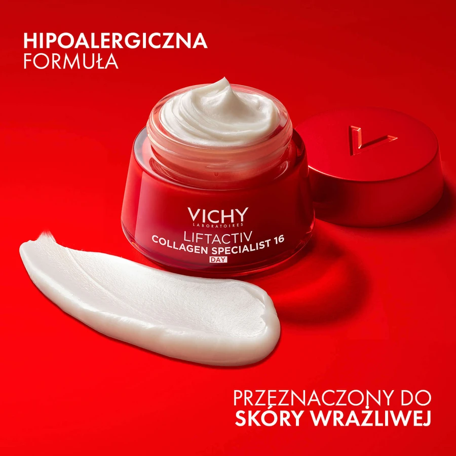 Набір Vichy Liftactiv Collagen Specialist, крем проти зморшок для всіх типів шкіри, 50 мл + сироватка, 30 мл + легкий флюїд SPF 50+, 15 мл + косметичка безкоштовно: ціни та характеристики