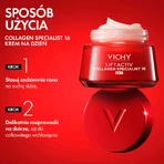 Набір Vichy Liftactiv Collagen Specialist, крем проти зморшок для всіх типів шкіри, 50 мл + сироватка, 30 мл + легкий флюїд SPF 50+, 15 мл + косметичка безкоштовно: ціни та характеристики