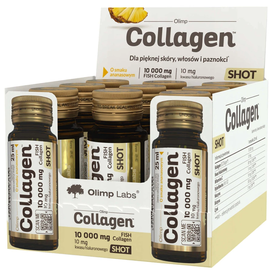 Olimp Collagen Shot, со вкусом ананаса, 9 x 25 мл: цены и характеристики