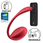 Вібруюче яйце Satisfyer Shiny Petal, червоне, 1 шт.: ціни та характеристики