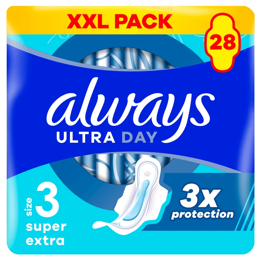 Always Ultra Day, гигиенические полотенца с крылышками, Super Extra, 28 шт.: цены и характеристики