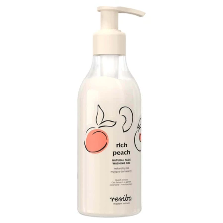 Resibo Rich Peach, натуральный очищающий гель для лица, 250 мл: цены и характеристики