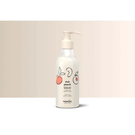 Resibo Rich Peach, натуральный очищающий гель для лица, 250 мл: цены и характеристики