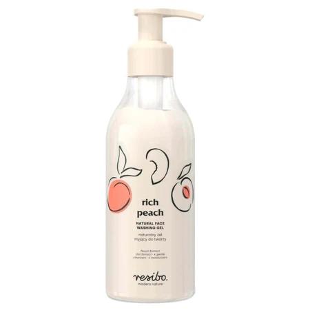 Resibo Rich Peach, натуральный очищающий гель для лица, 250 мл: цены и характеристики