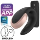 Satisfyer Double Love, вібратор для пар з керуванням через додаток, чорний, 1 шт.
