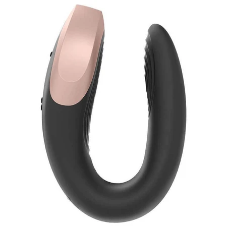 Satisfyer Double Love, вібратор для пар з керуванням через додаток, чорний, 1 шт.: ціни та характеристики