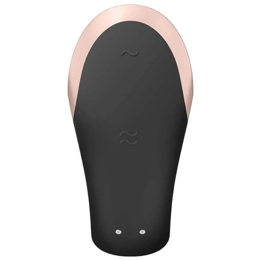 Satisfyer Double Love, вібратор для пар з керуванням через додаток, чорний, 1 шт.: ціни та характеристики