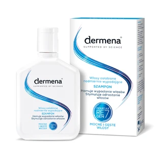 Набір Dermena Hair Care, шампунь проти випадіння волосся, 200 мл + засіб для гальмування випадіння волосся, 5 мл х 15 ампул + сироватка для стимулювання росту волосся, 50 мл безкоштовно