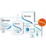 Набір Dermena Hair Care, шампунь проти випадіння волосся, 200 мл + засіб для гальмування випадіння волосся, 5 мл х 15 ампул + сироватка для стимулювання росту волосся, 50 мл безкоштовно: ціни та характеристики