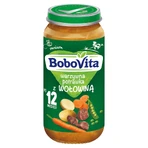 BoboVita Обідній набір, овочеве рагу з яловичиною, після 12 місяців, 5 х 250 г + Canpol, набір столових приборів у футлярі, для дітей, безкоштовно: ціни та характеристики