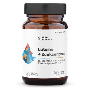 Aura Herbals Лютеїн + Зеаксантин + Вітамін А, 60 капсул