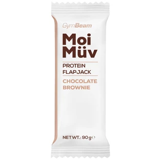 GymBeam MoiMuv Flapjack, протеїновий батончик, шоколадний брауні, 90 г