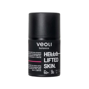 Veoli Botanica Hello, Підтягнута шкіра, крем широкого спектру дії зі світловим захистом від фотостаріння, для шкіри з ознаками старіння, SPF 50+, 50 мл