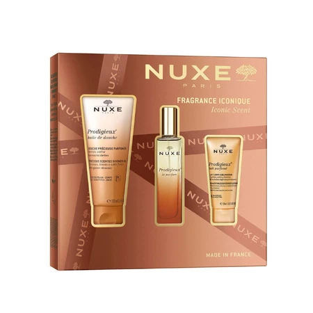 Набор Nuxe Prodigieuse, духи, 30 мл + масло для душа с золотыми частицами, 100 мл + парфюмированное молочко для тела, 30 мл: цены и характеристики