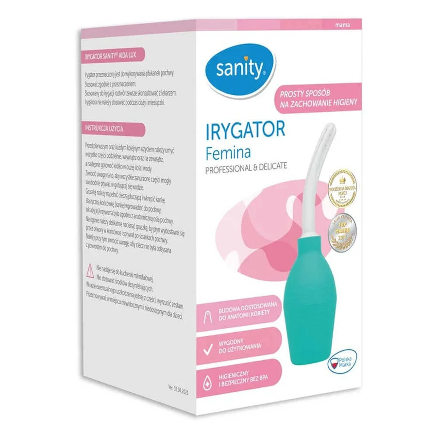 Sanity Aida Lux, іригатор для інтимної гігієни, 1 шт.: ціни та характеристики