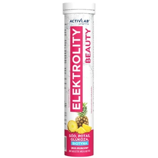 Activlab Pharma Elektrolity Beauty, со вкусом ананаса, 20 шипучих таблеток
