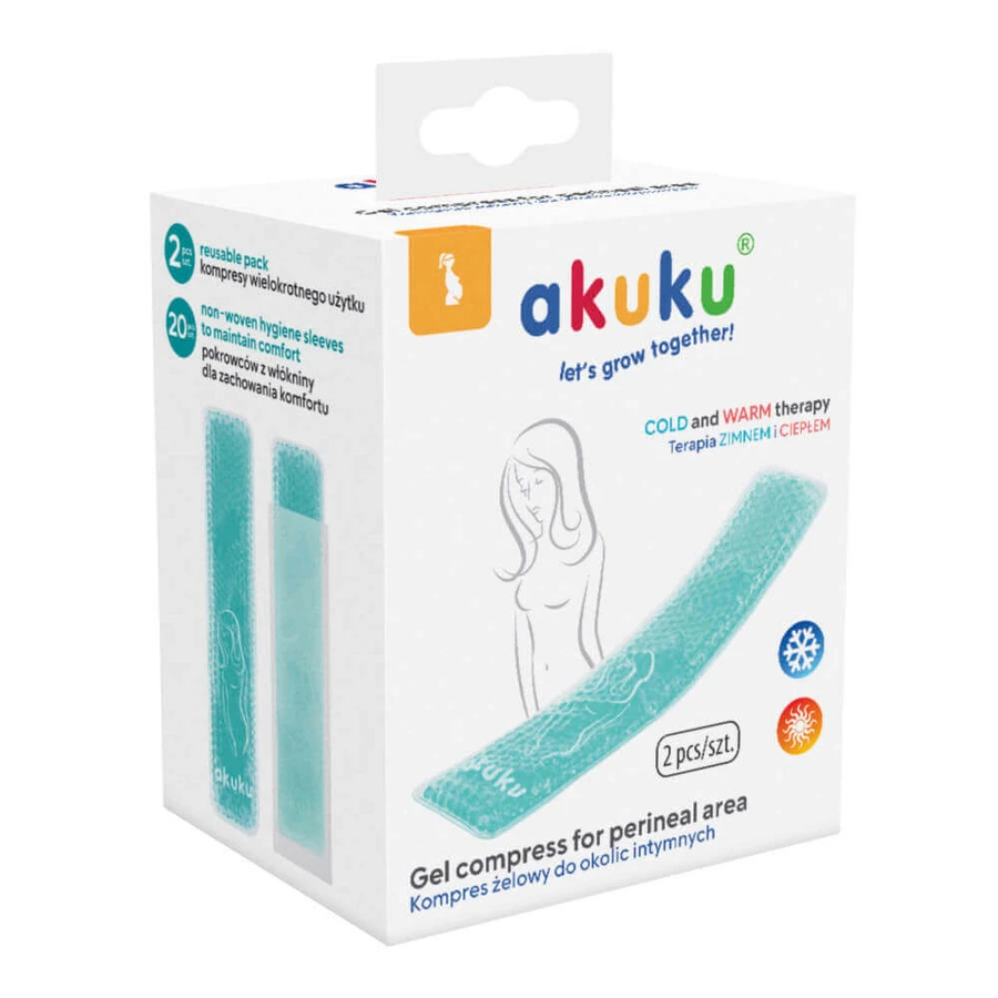 AKUKU, гелевый компресс для интимной зоны, 2 шт.: цены и характеристики