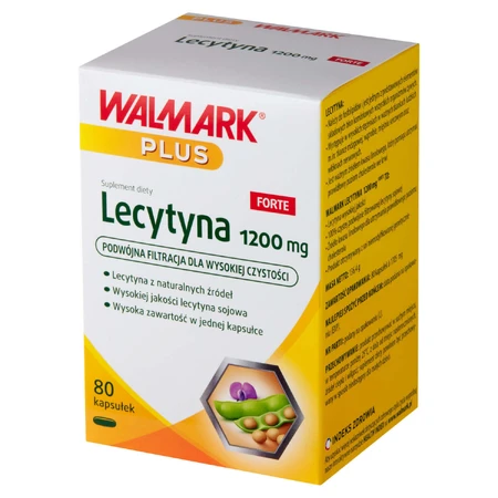 Набор Walmark Plus Lecithin 1200 мг Forte, 2 x 80 капсул: цены и характеристики