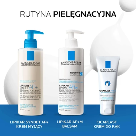 Набір La Roche-Posay Lipikar Syndet AP+, крем для вмивання з поповненням ліпідів, від народження, 400 мл + дозатор, 400 мл + безкоштовна упаковка: ціни та характеристики