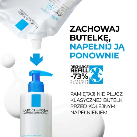 Набір La Roche-Posay Lipikar Syndet AP+, крем для вмивання з поповненням ліпідів, від народження, 400 мл + дозатор, 400 мл + безкоштовна упаковка: ціни та характеристики