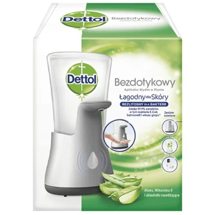 Dettol, бесконтактный аппликатор для жидкого мыла + жидкое мыло, алоэ и бамбук, 250 мл