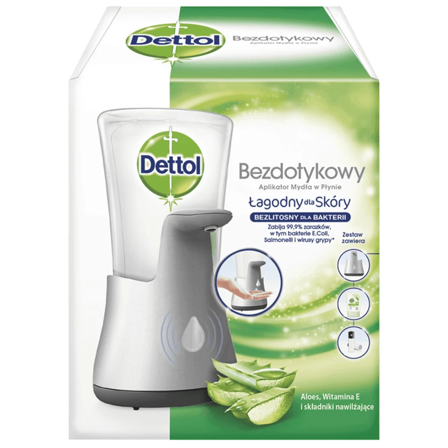 Dettol, бесконтактный аппликатор для жидкого мыла + жидкое мыло, алоэ и бамбук, 250 мл: цены и характеристики