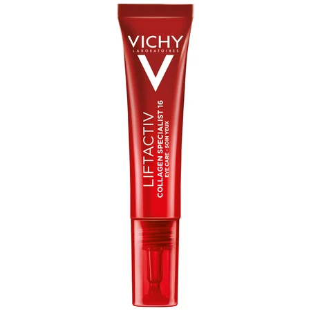 Набор Vichy Liftactiv Collagen Specialist, крем против морщин, для всех типов кожи, 50 мл + крем для век, 15 мл + легкий флюид SPF 50+, 15 мл + косметичка бесплатно: цены и характеристики