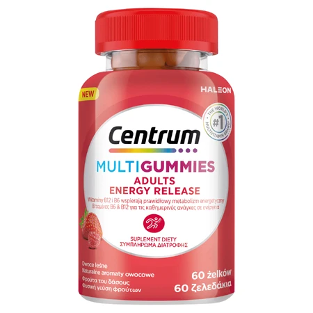 Centrum MultiGummies Adult Energy Release, желейные бобы, 60 шт.: цены и характеристики