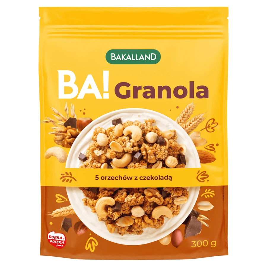 Bakalland BA! Гранола 5 горіхів, 300 г: ціни та характеристики