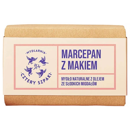 Cztery Szpaki, мило кускове, марципан з маком, 110 г: ціни та характеристики