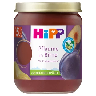HiPP Fruce Bio, груши со сливами, после 5 месяцев, 160 г