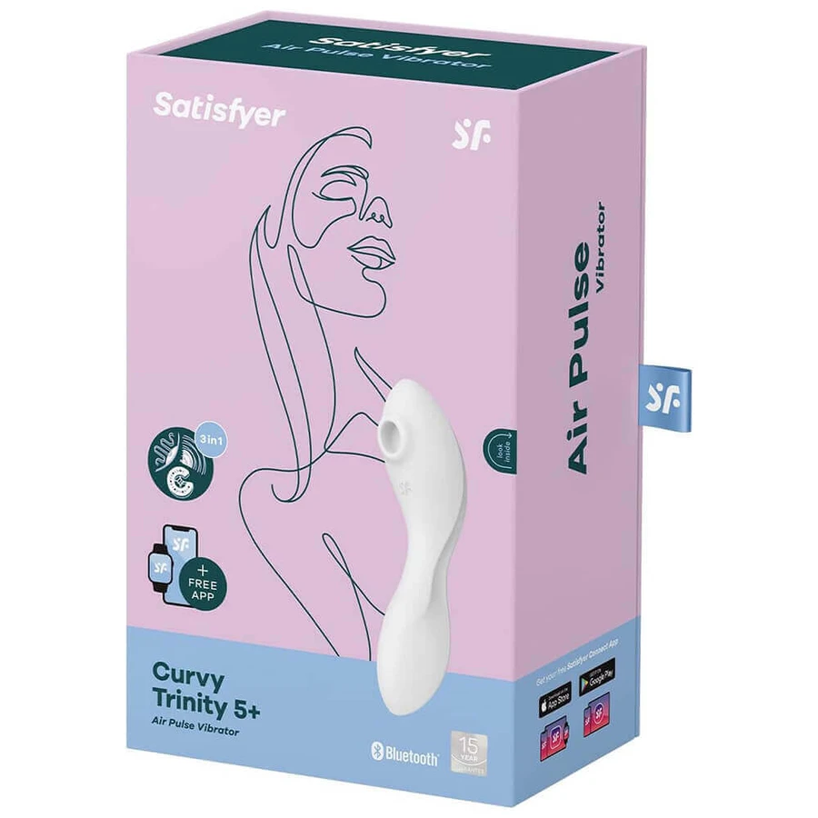 Satisfyer Curvy Trinity 5+, вібратор, білий, 1 шт.: ціни та характеристики