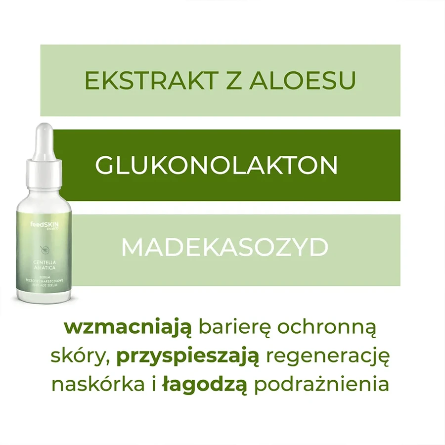 Sylveco FeedSkin Centella Asiatica, сироватка проти зморшок з центеллою азіатською, 30 мл: ціни та характеристики