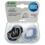 Canpol Babies, пустушка, силіконова, симетрична, золото, синя, 0-6 місяців, 2 шт.: ціни та характеристики