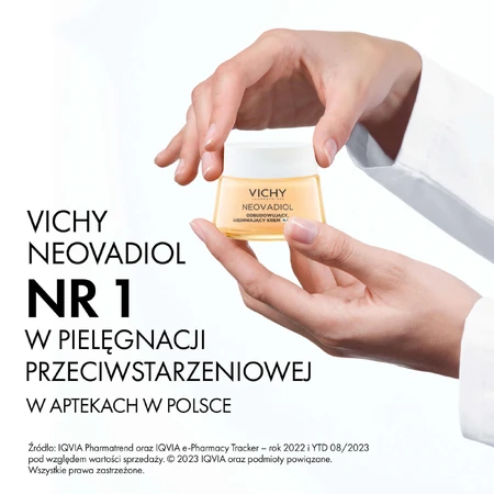 Набір Vichy Neovadiol, коригувальний крем для очей та губ, 15 мл + денний крем для нормальної та комбінованої шкіри, 50 мл + легкий флюїд SPF 50+, 15 мл + косметичка в подарунок: ціни та характеристики