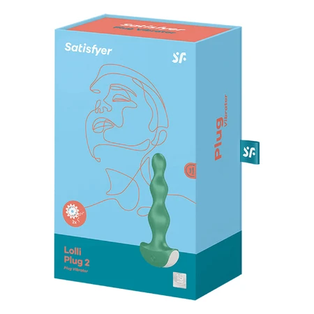 Satisfyer Lolli Plug 2, анальний вібратор, зелений: ціни та характеристики