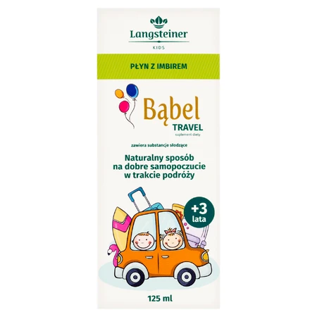 Langsteiner Bubble Travel, жидкость с имбирем, от 3 лет, лимонный вкус, 125 мл: цены и характеристики