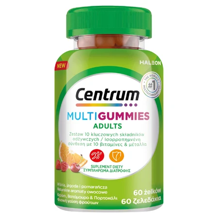 Centrum MultiGummies для дорослих, желейні боби, 60 шт.: ціни та характеристики