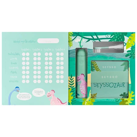 Seysso Kids Dinosaur Coral, звукова зубна щітка для дітей, від 3 років: ціни та характеристики