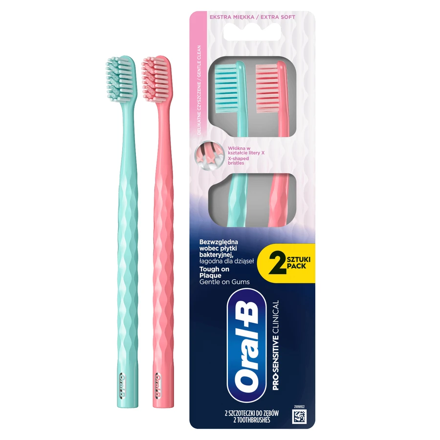 Oral-B Pro-Sensi Clinical, зубна щітка, екстра м'яка, 2 шт.: ціни та характеристики